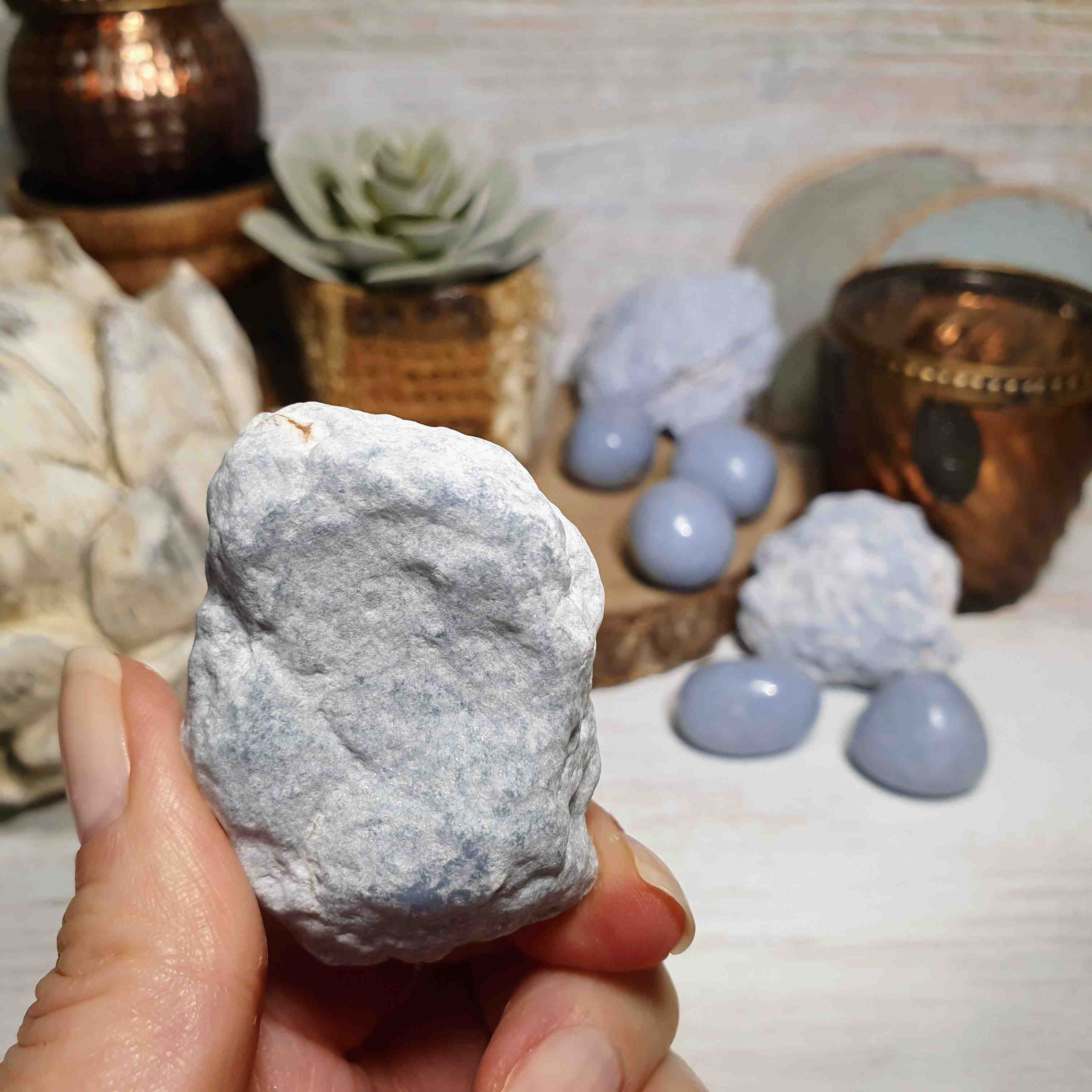 Angelit - surový kámen z Peru F. 88 g 