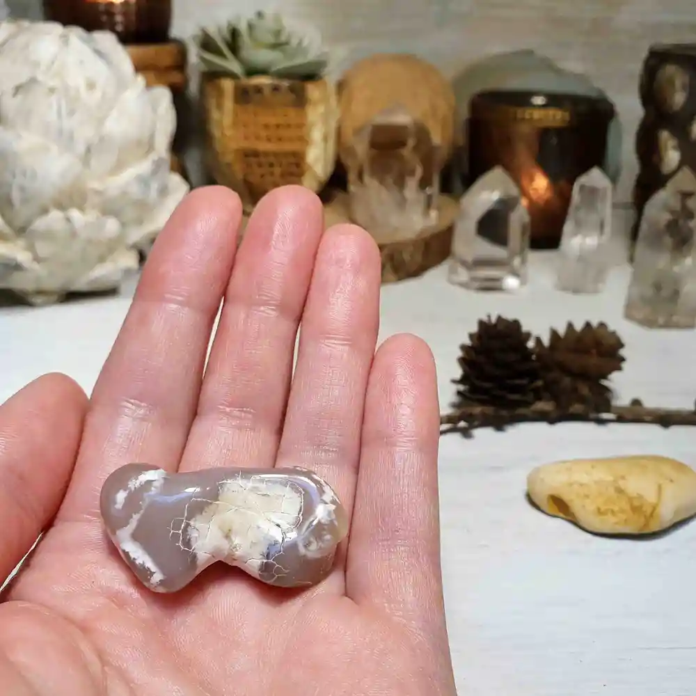 Achát hadí kůže - unikátní kámen z Wyomingu A. 15 g