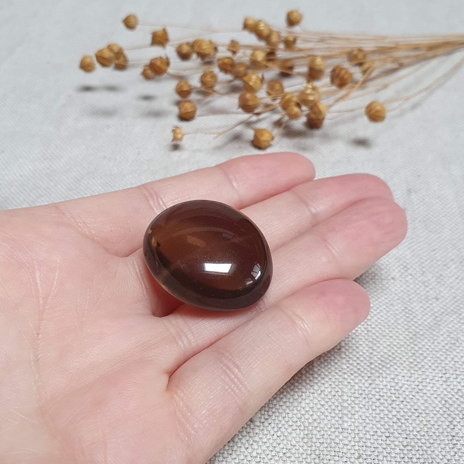 Záhněda - tromlovaný kámen v extra kvalitě z Brazílie K. 16 g