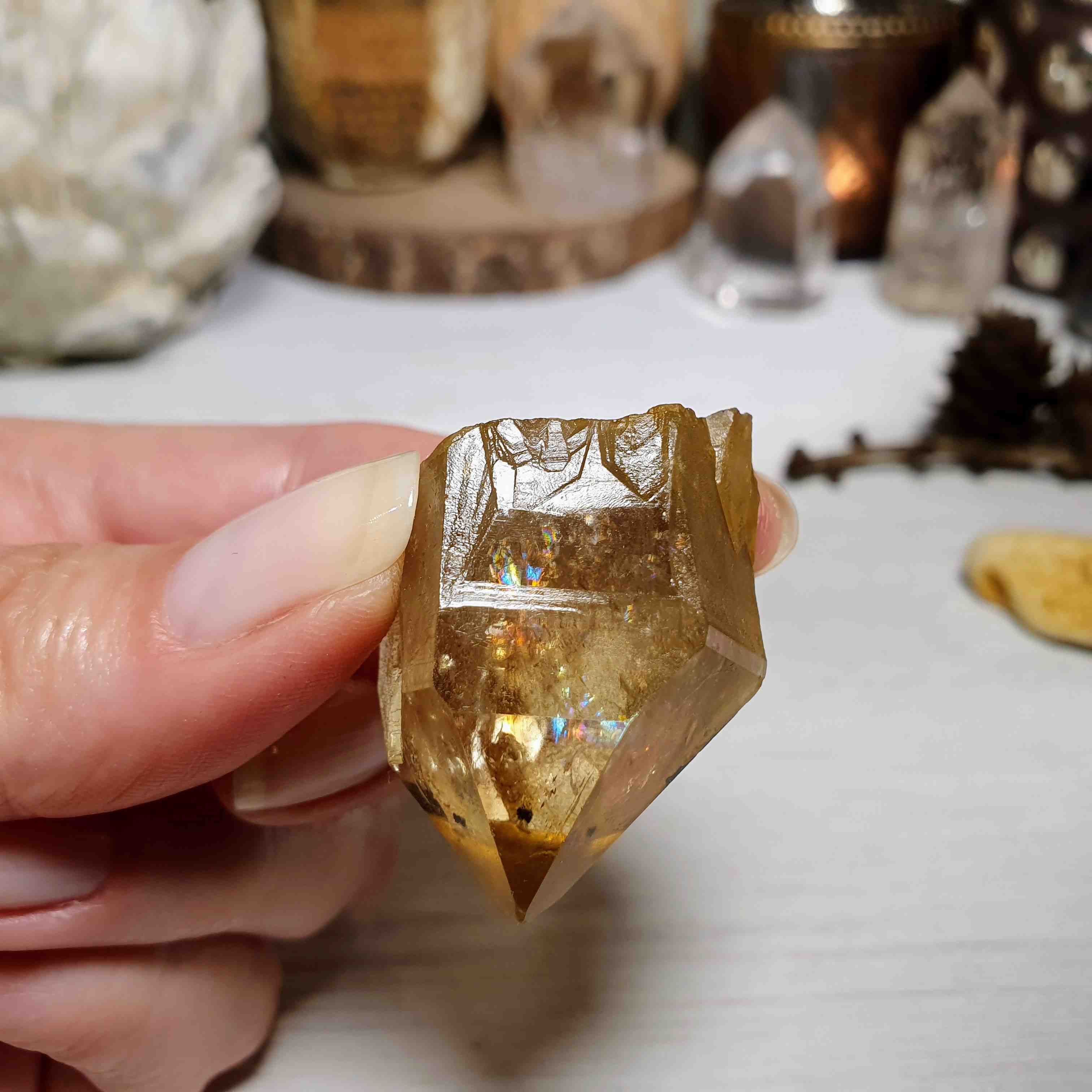 Citrín kundalini - vzácný surový krystal z afrického Konga N. 25 g 