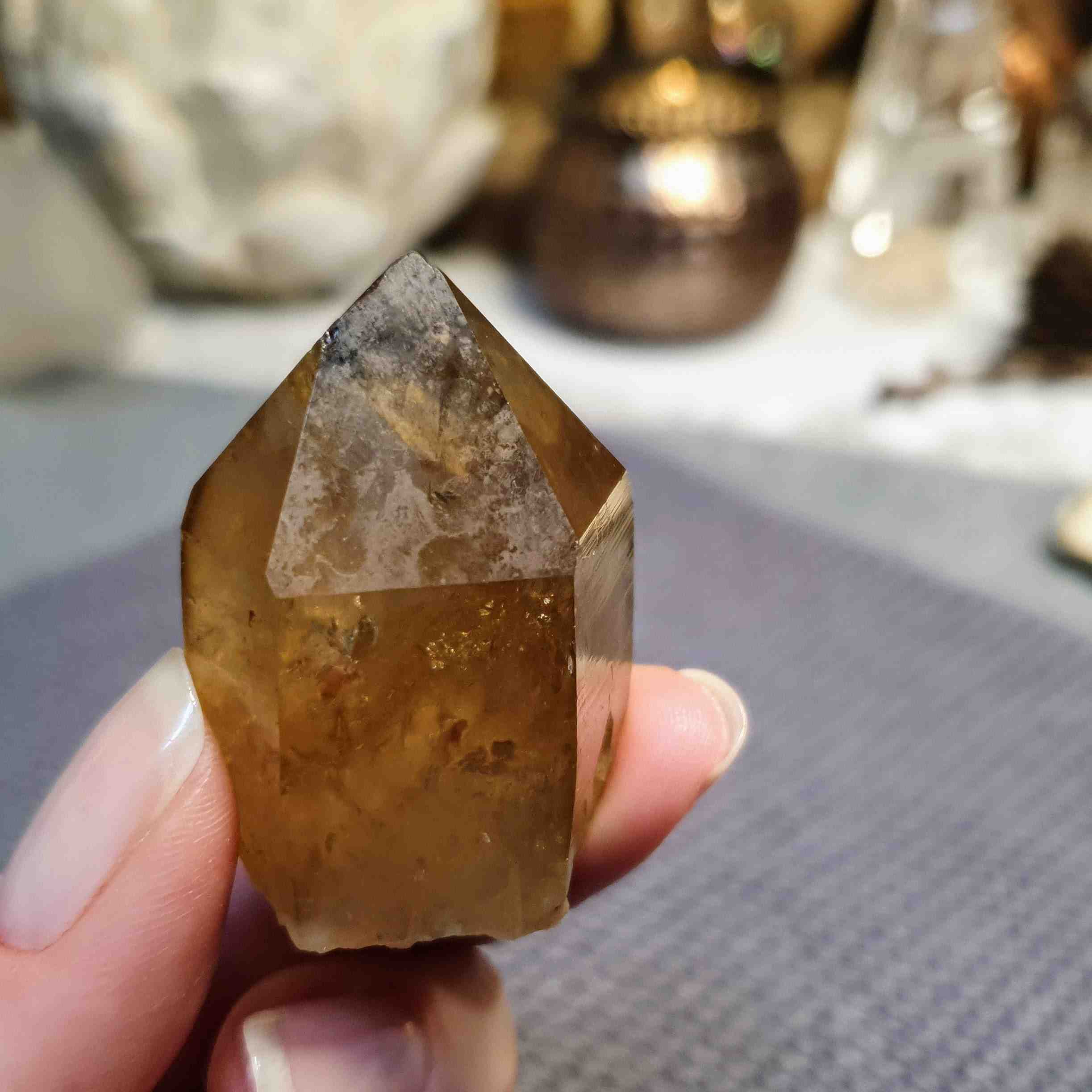 Citrín kundalini - vzácný surový krystal z afrického Konga A. 40 g