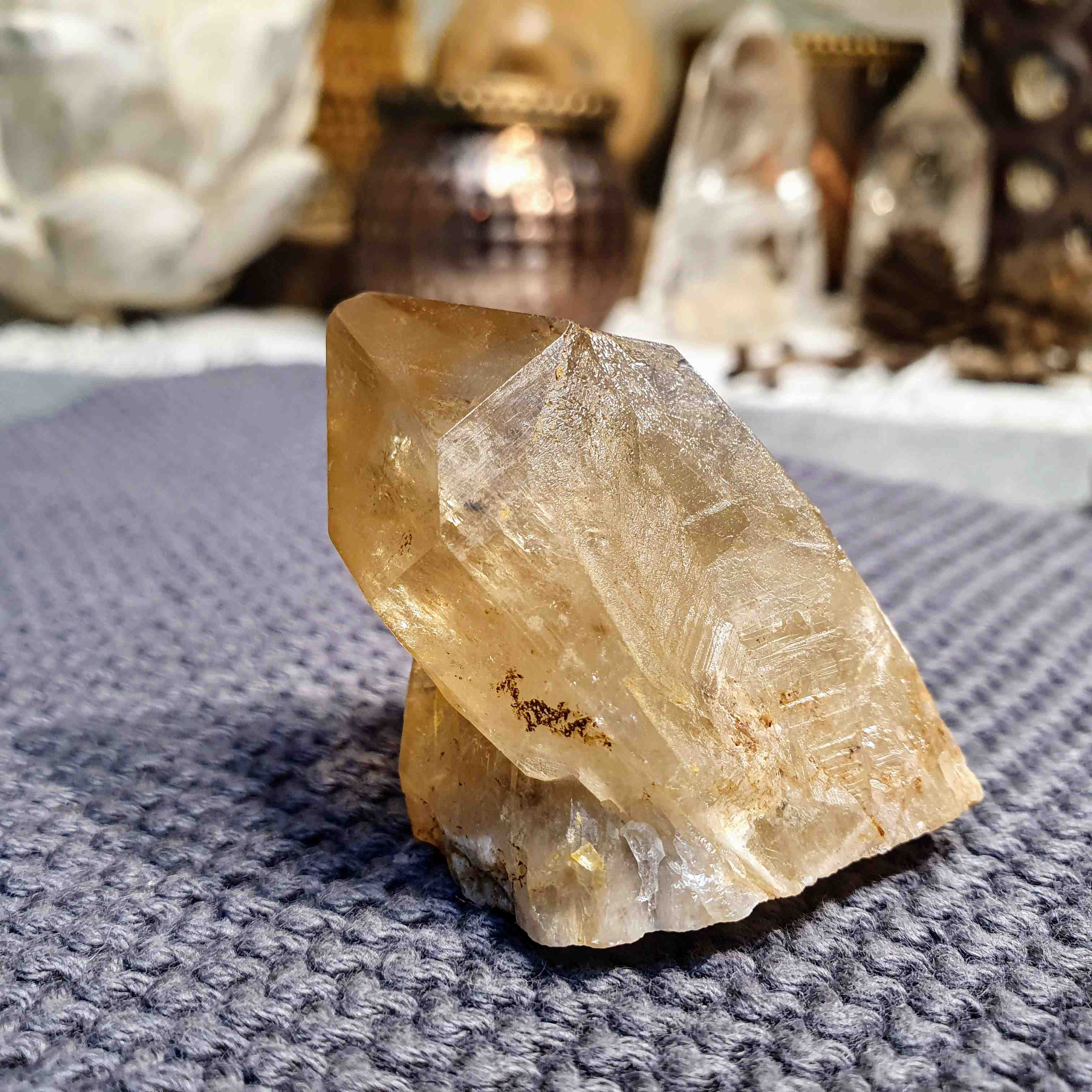 Citrín kundalini - vzácný surový krystal z afrického Konga B. 40 g
