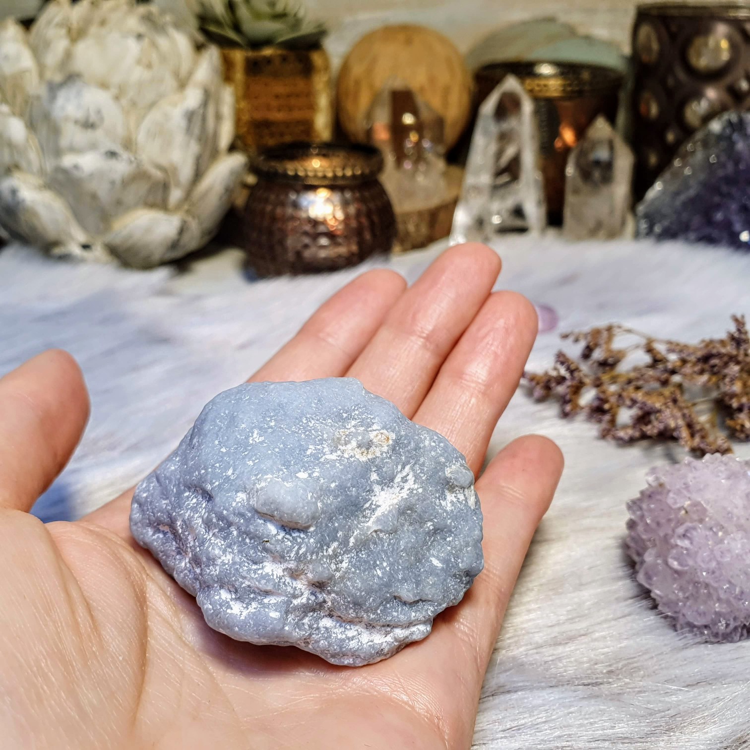 Angelit - surový kámen z Peru B. 121 g 