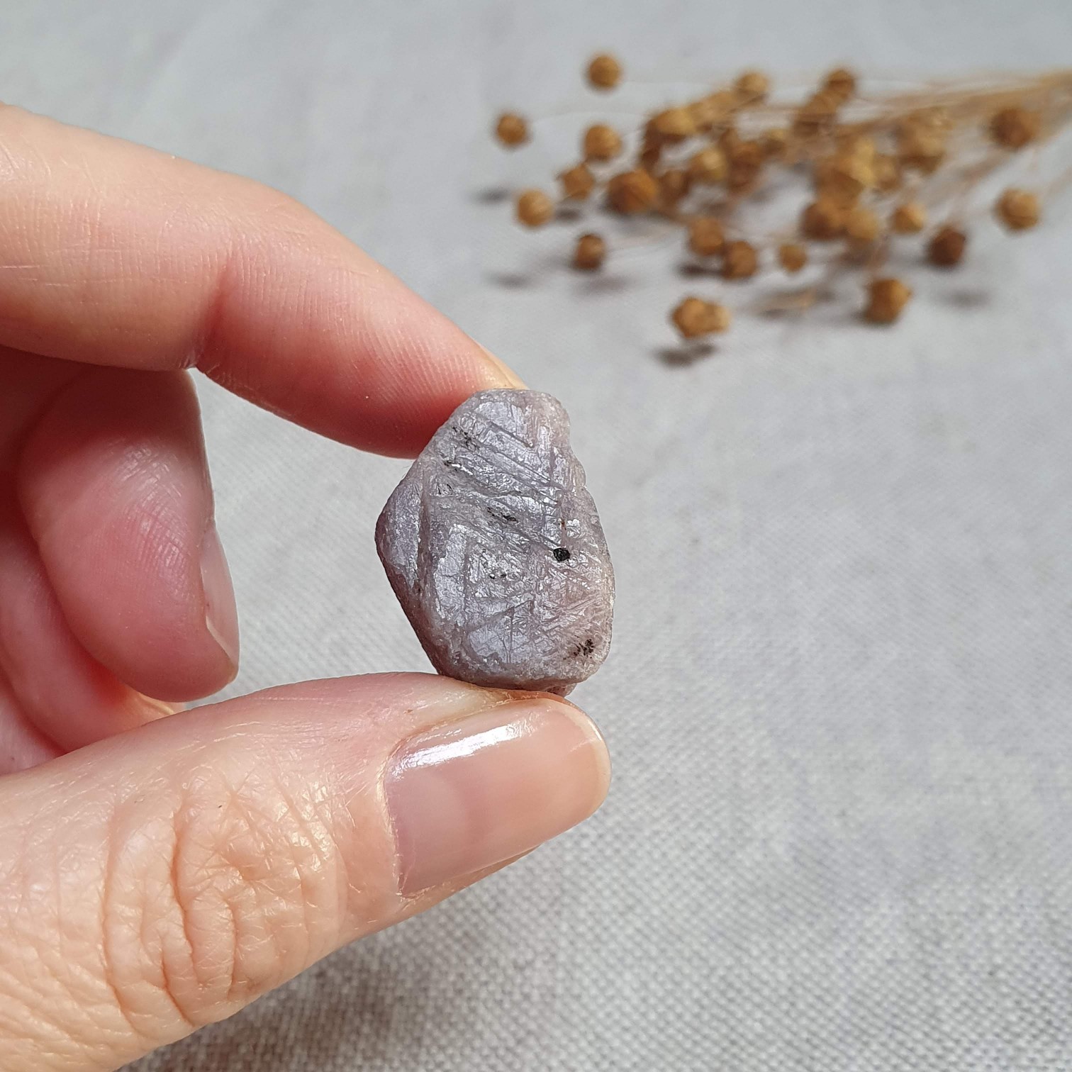 Rubín - surový krystal z Tanzánie L. 15 g 