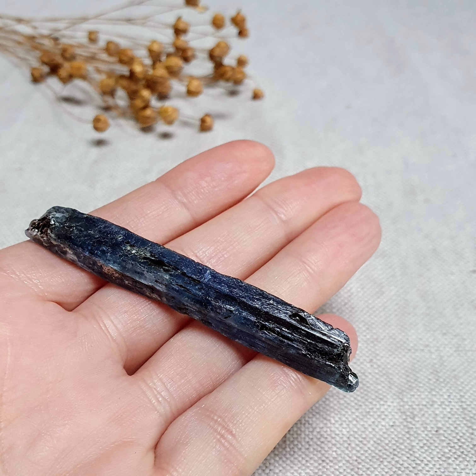 Kyanit modrý - pevná surová čepel ze Zimbabwe M. 13 g 