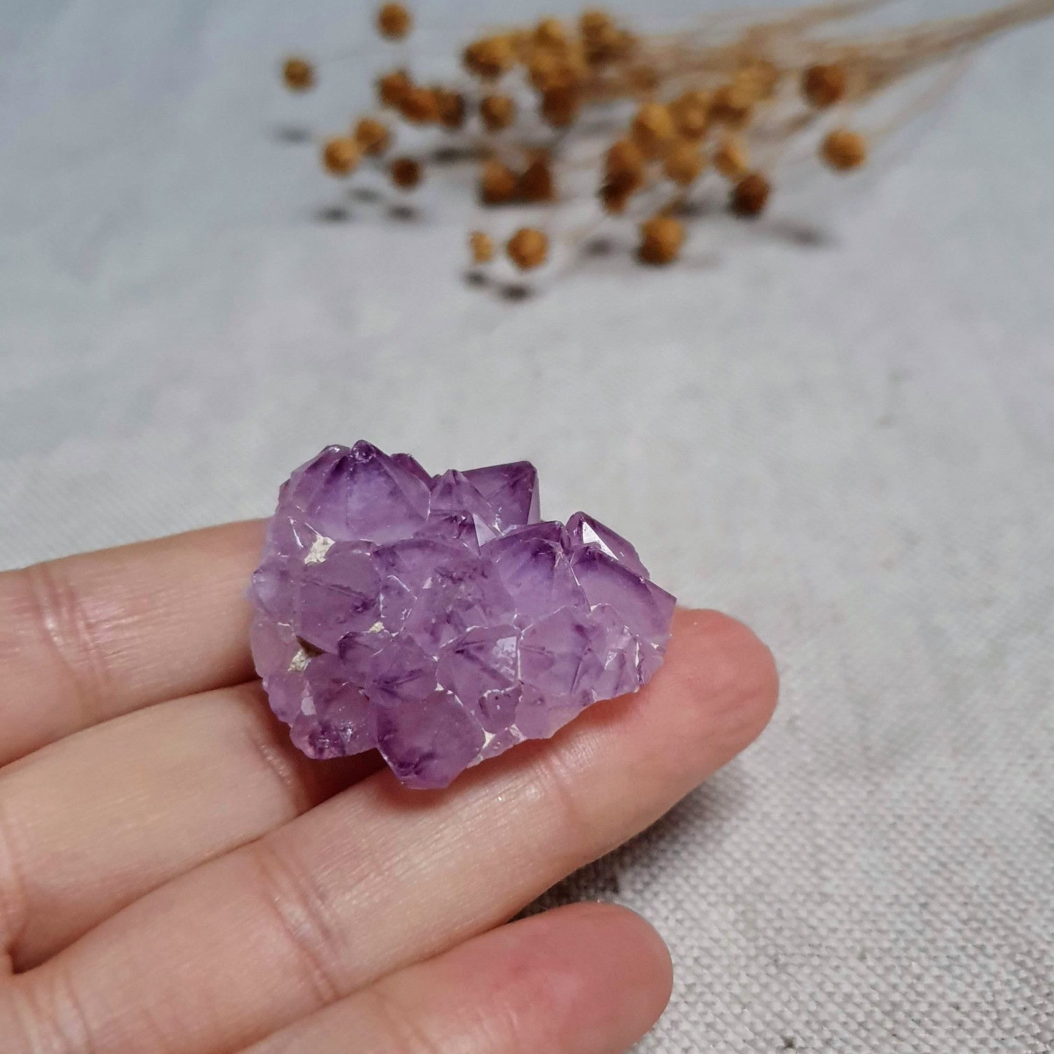 Ametystový kaktusový křemen ~ Spirit Quartz ~ unikátní přírodní krystal z JAR G. 23 g