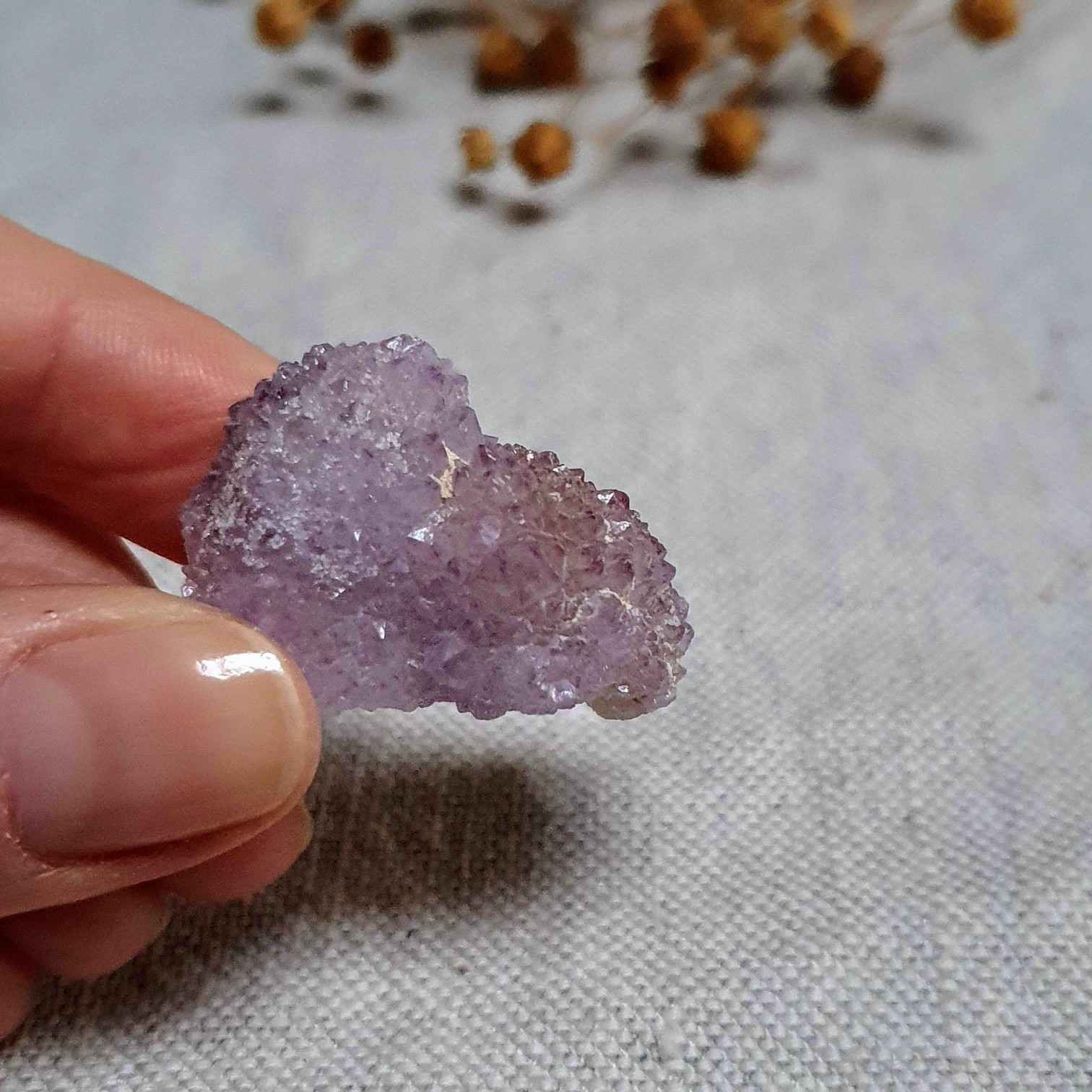 Ametystový kaktusový křemen ~ Spirit Quartz ~ unikátní přírodní krystal z JAR K. 18 g 