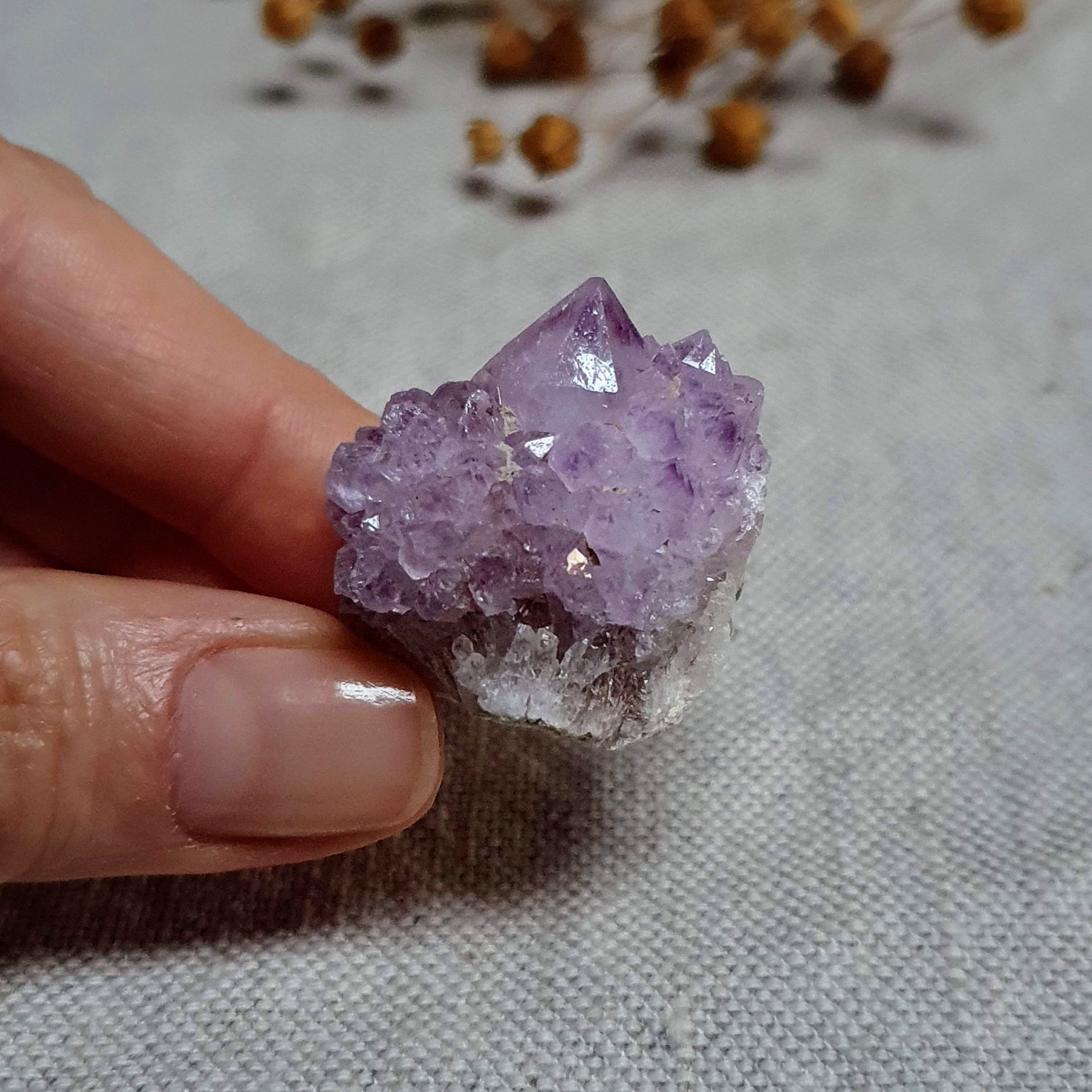Ametystový kaktusový křemen ~ Spirit Quartz ~ unikátní přírodní krystal z JAR N. 26 g