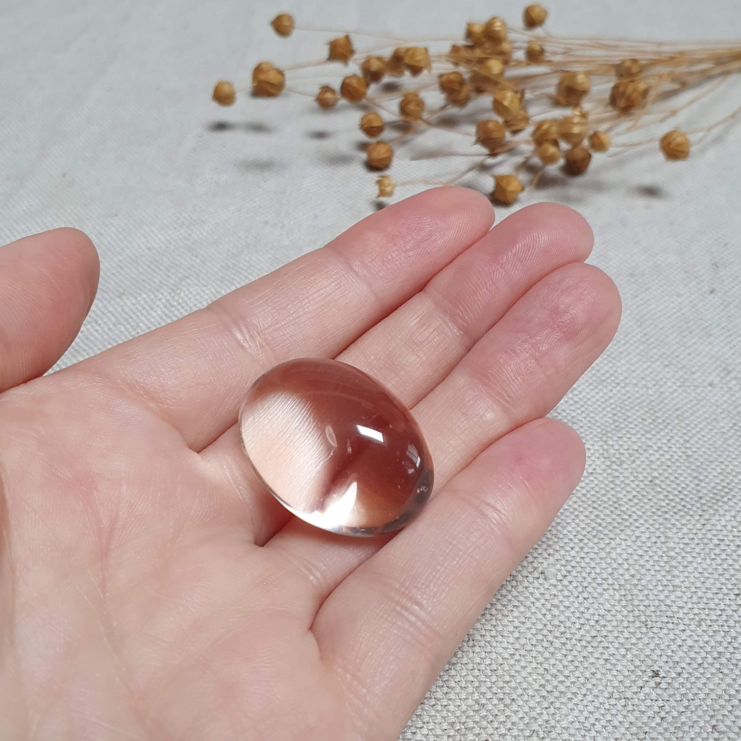 Křišťál - tromlovaný kámen v extra kvalitě z Tanzánie J. 17 g