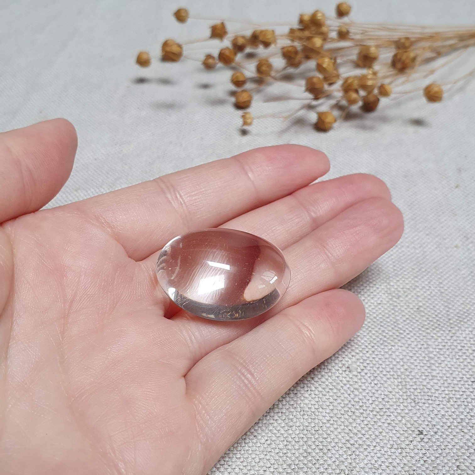 Křišťál - tromlovaný kámen v extra kvalitě z Tanzánie L. 17 g