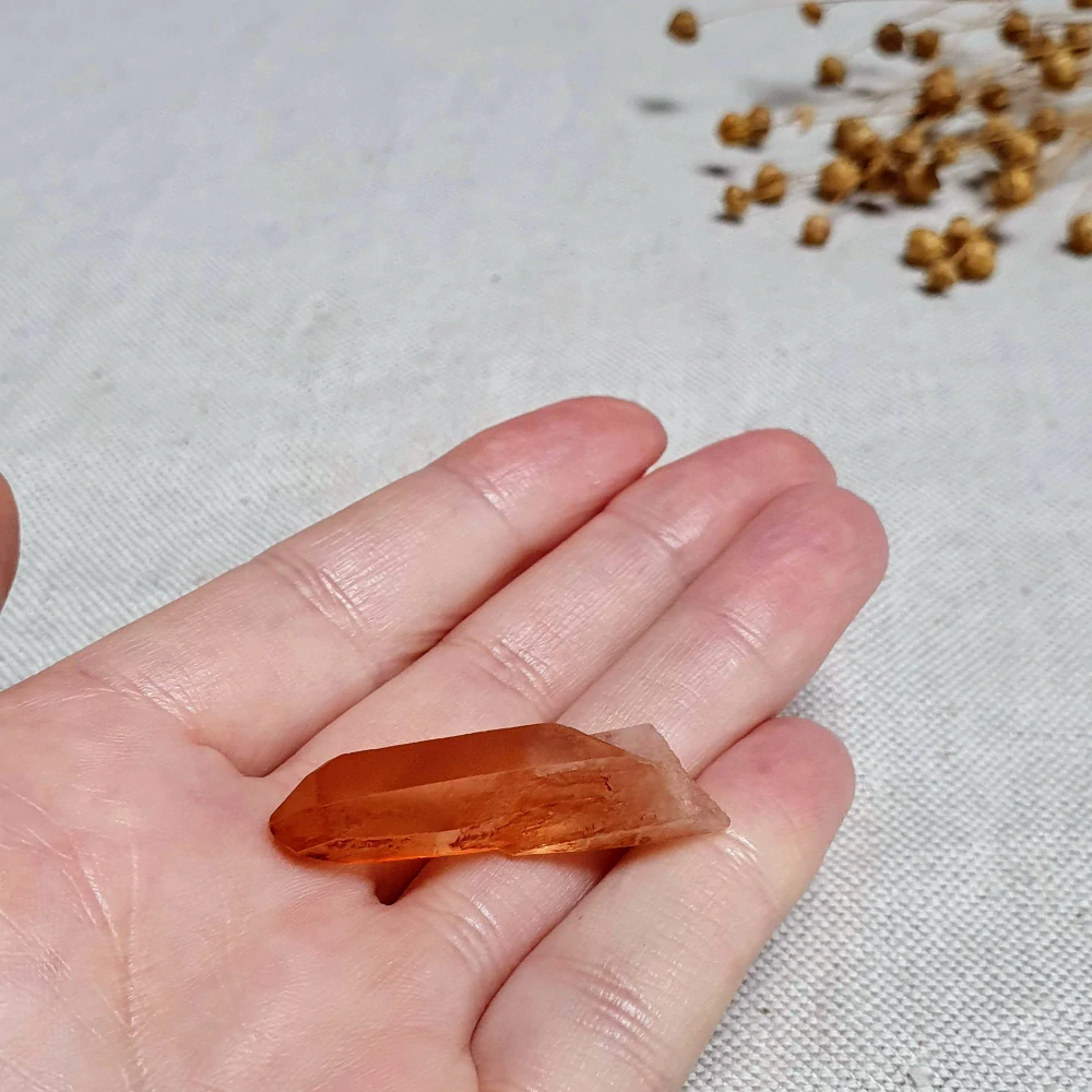 Tangerine krystal - unikátní surový mistrovský krystal v extra kvalitě z Brazílie M. 6 g ~ Spojovatelé času 