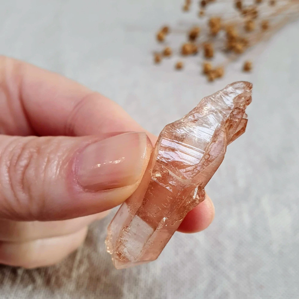 Tangerine krystal - unikátní surový mistrovský krystal v extra kvalitě z Brazílie S. 12 g ~ Elestial 