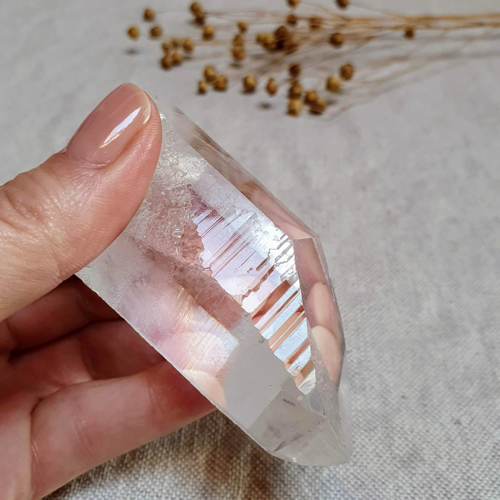 Křišťál - surový mistrovský krystal z Brazílie E1. 183 g ~ Channeling 