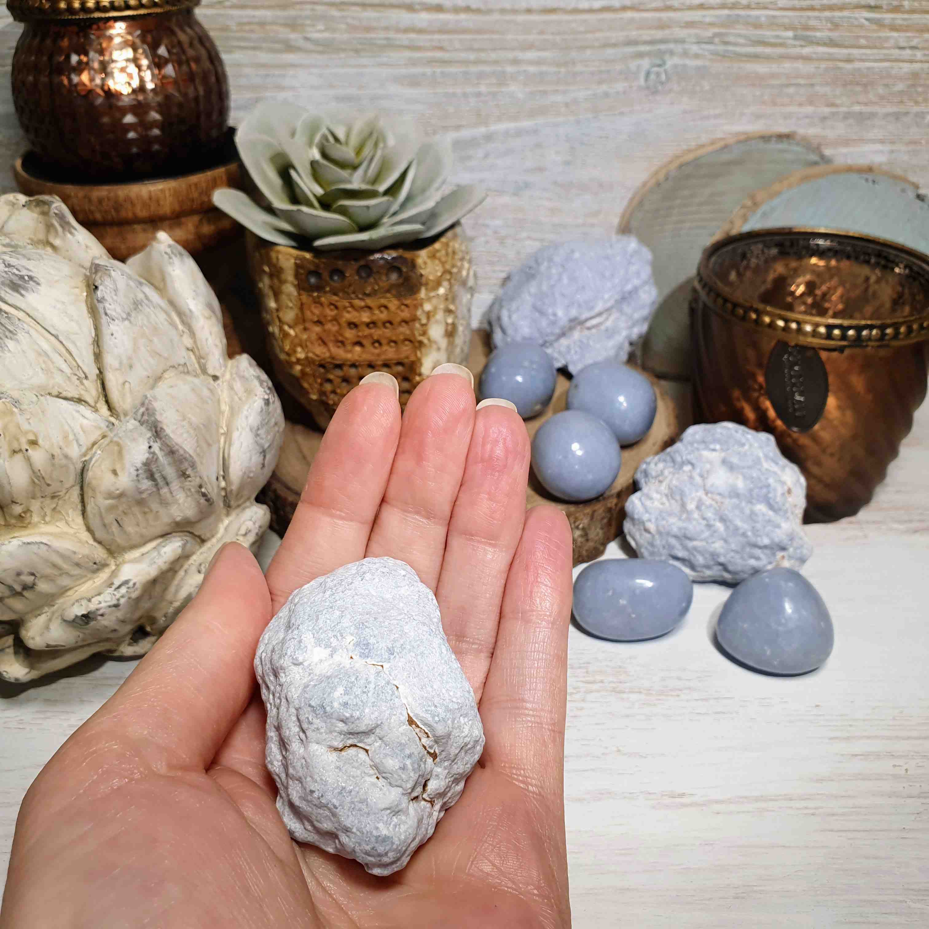 Angelit - surový kámen z Peru F. 88 g 