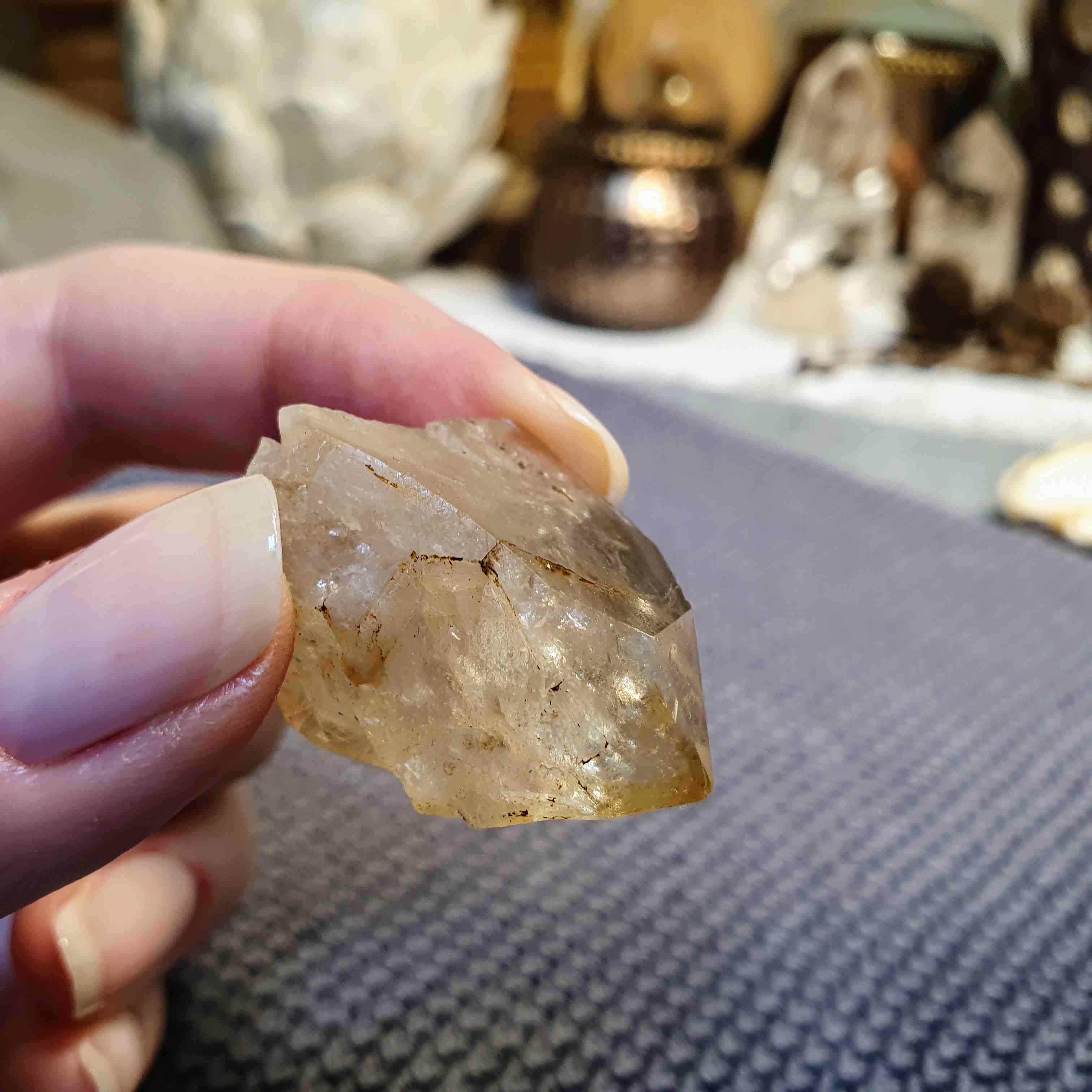 Citrín kundalini - vzácný surový krystal z afrického Konga D. 15 g 