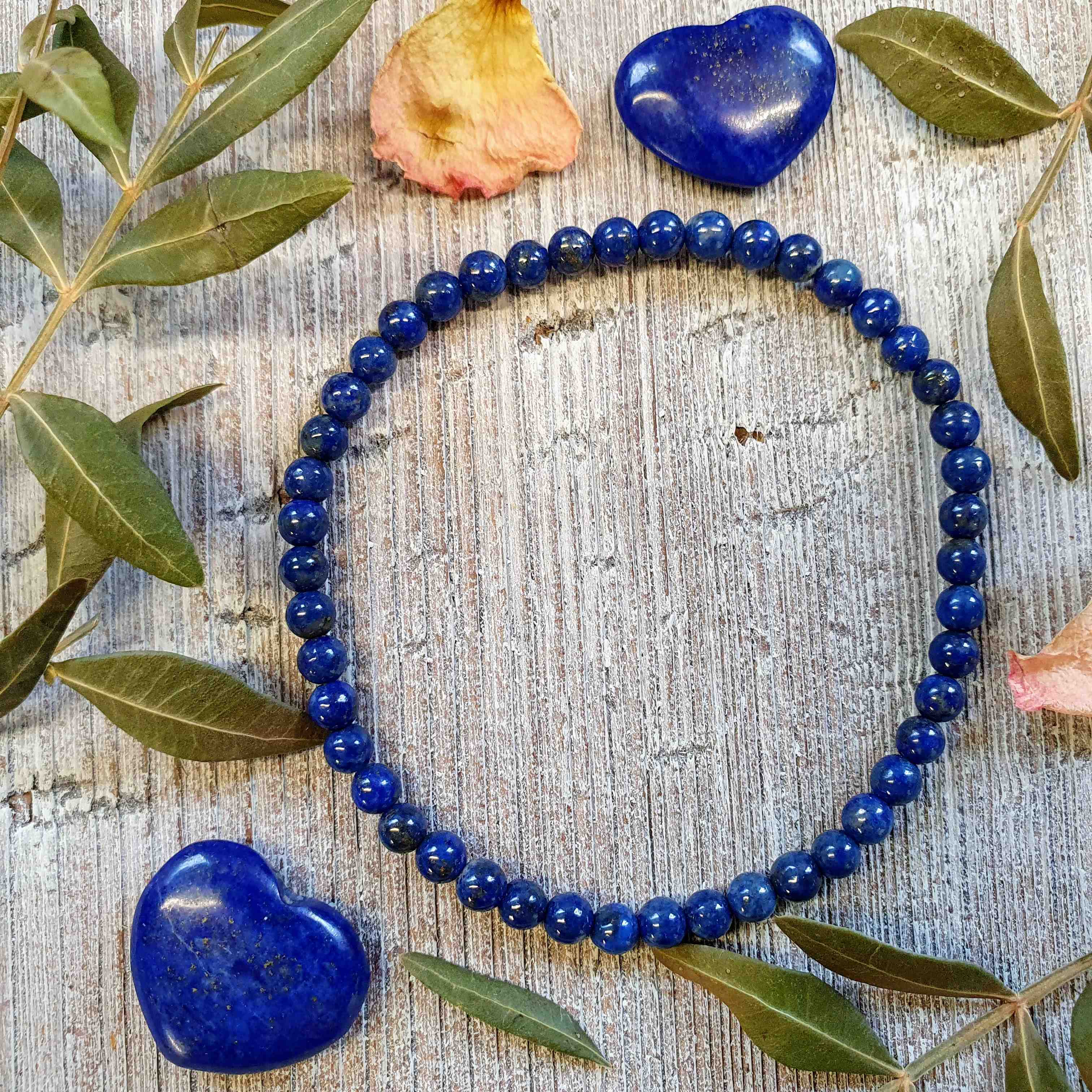 NÁRAMEK Z MINERÁLU LAPIS LAZULI 4 mm