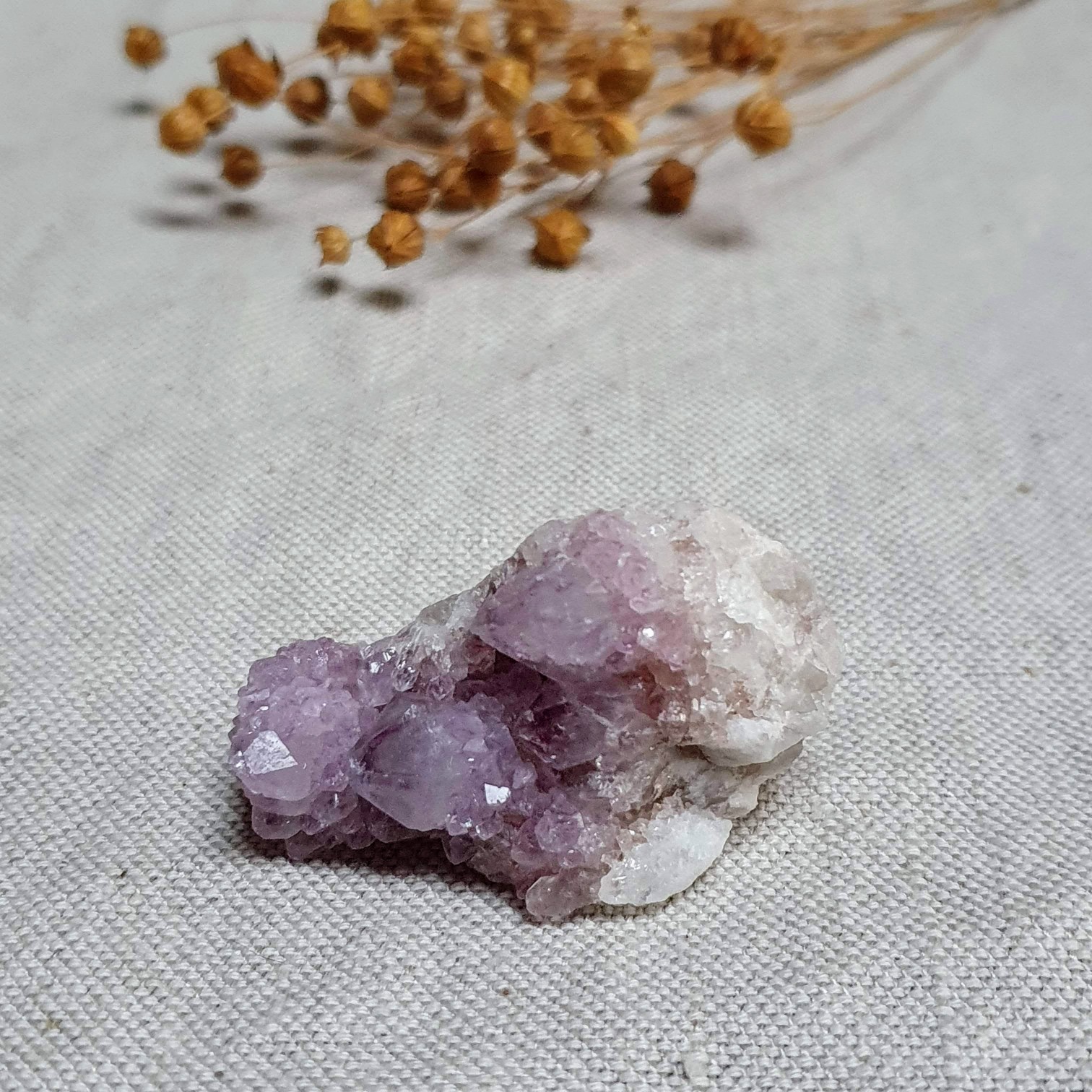 Ametystový kaktusový křemen ~ Spirit Quartz ~ unikátní přírodní krystal z JAR B. 43 g 