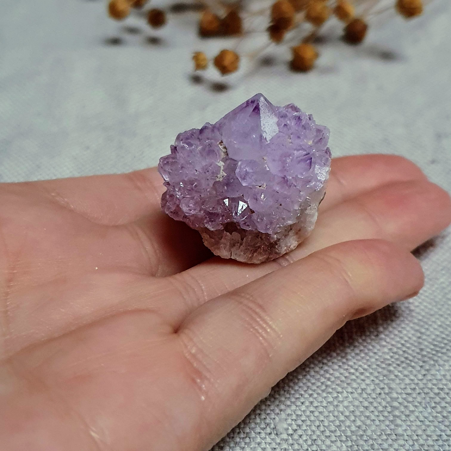 Ametystový kaktusový křemen ~ Spirit Quartz ~ unikátní přírodní krystal z JAR N. 26 g