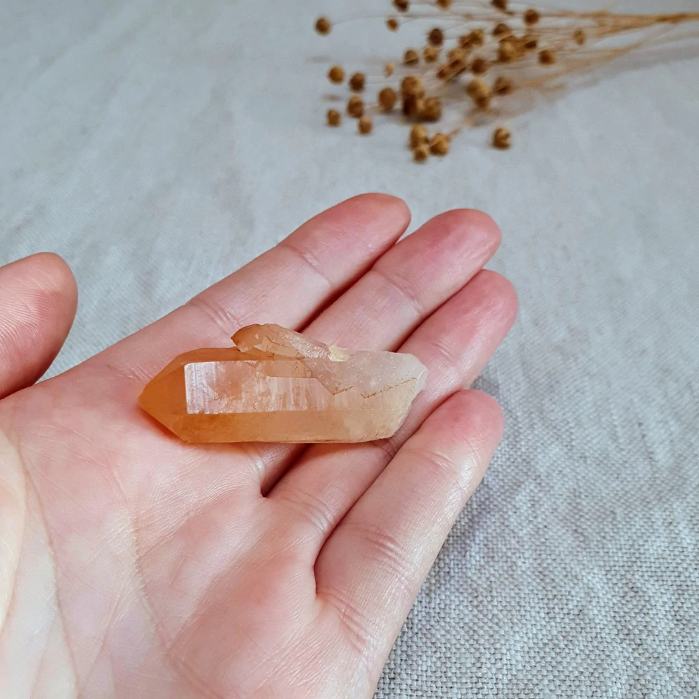 Tangerine krystal - unikátní přírodní krystal z Brazílie A. 18 g