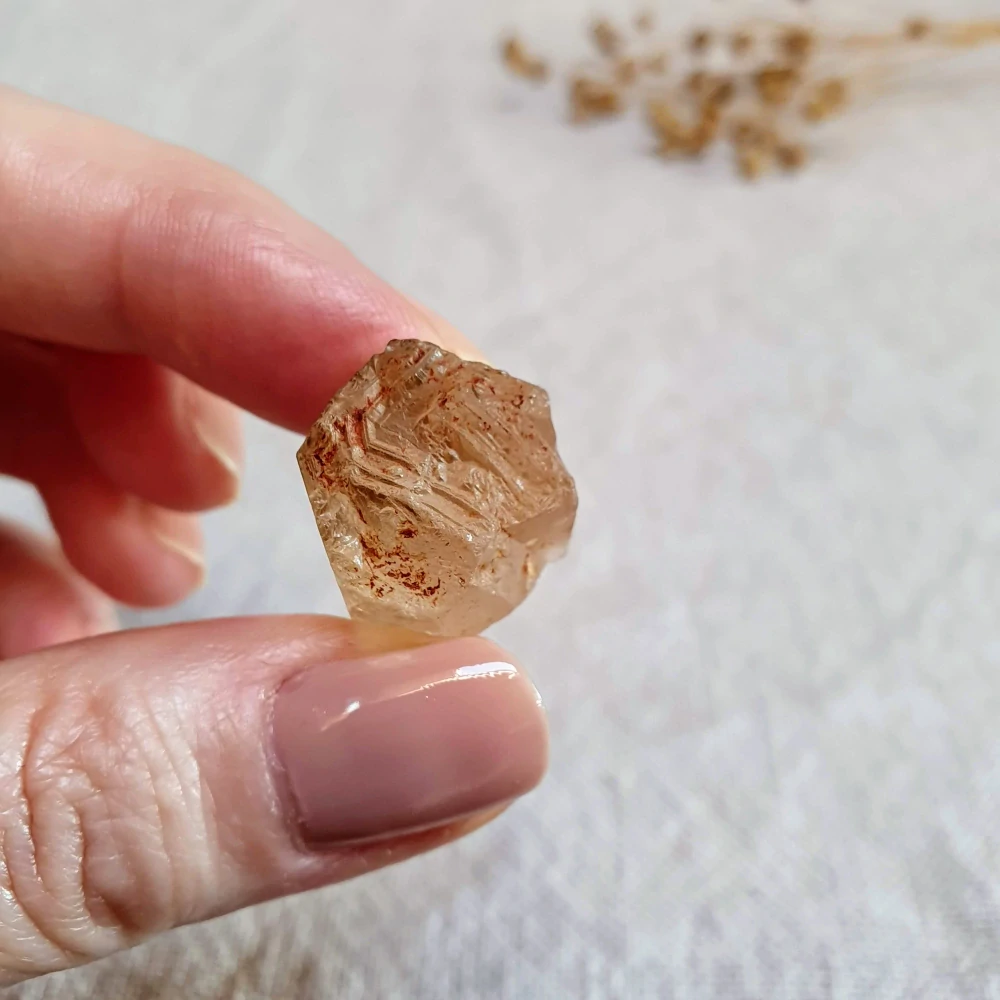 Citrín - surový neukončený krystal v extra kvalitě z Konga H. 10 g ~ Samoléčitel 