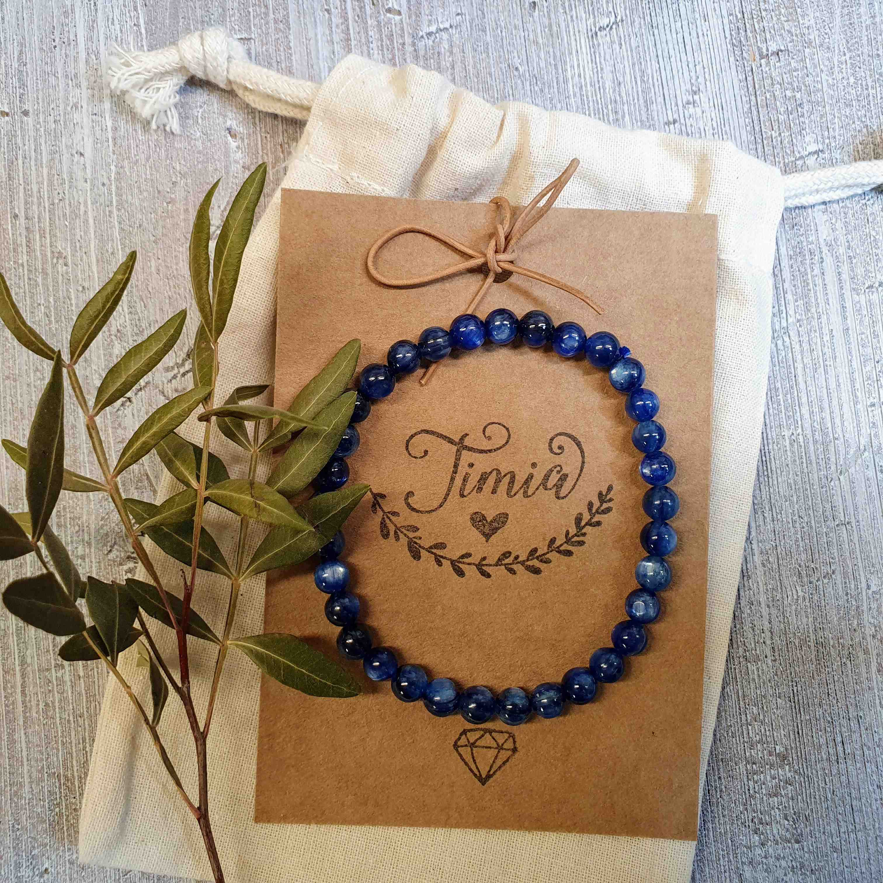 NÁRAMEK Z MINERÁLU KYANIT 6 mm