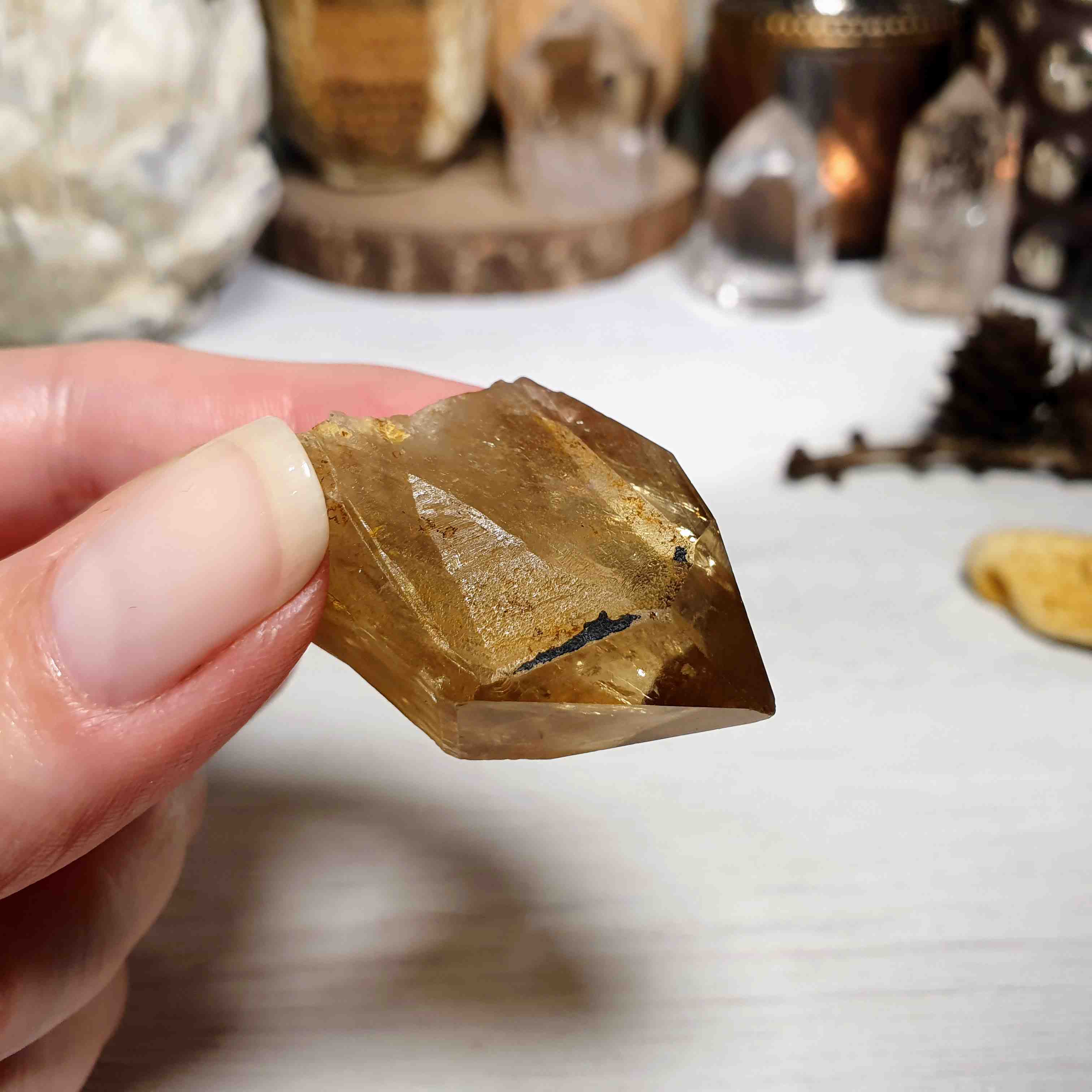 Citrín kundalini - vzácný surový krystal z afrického Konga N. 25 g 