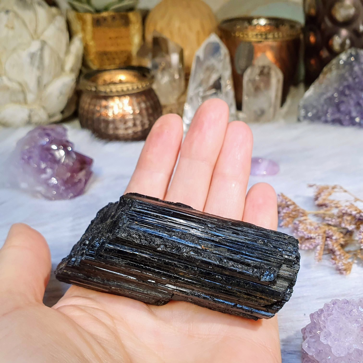 Turmalín černý skoryl - surový kámen v extra kvalitě z Brazílie J. 164 g 