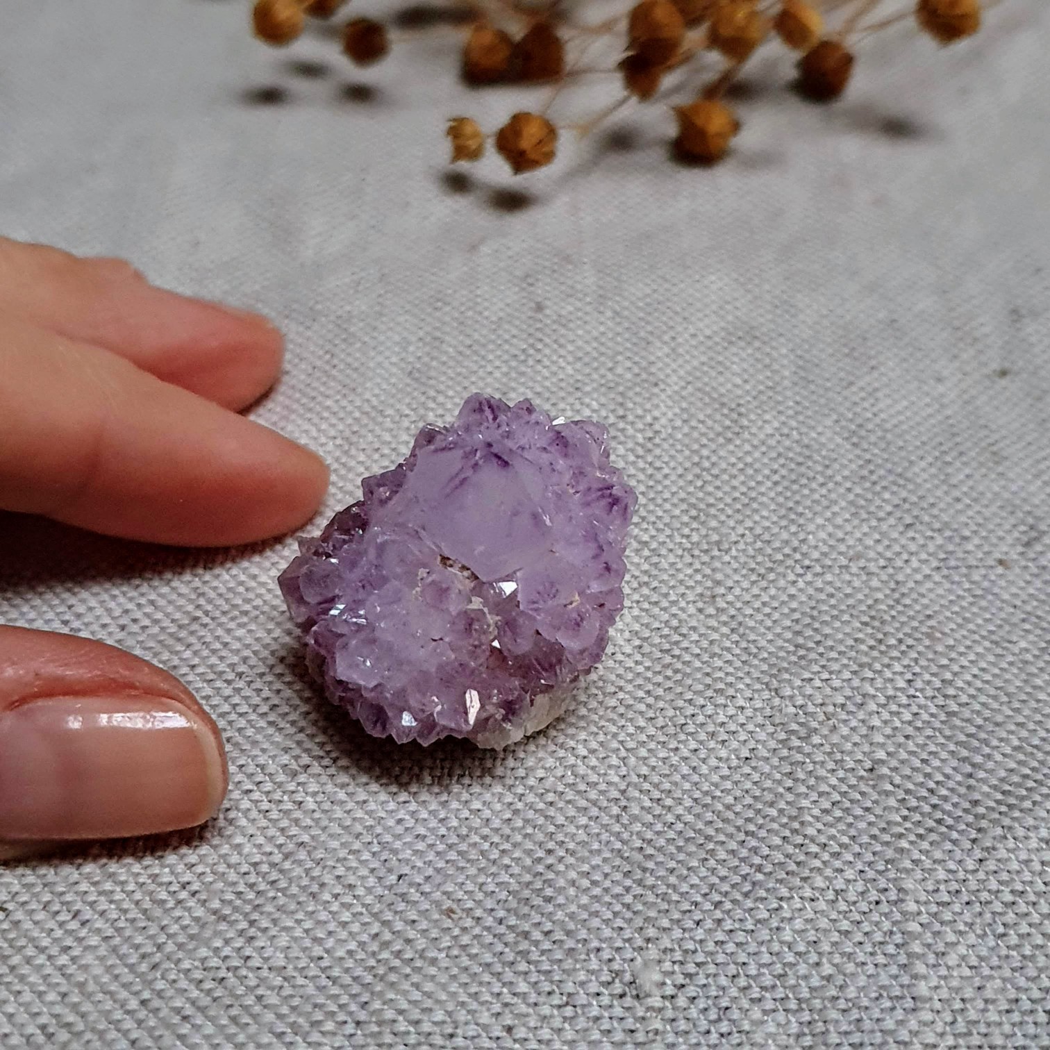 Ametystový kaktusový křemen ~ Spirit Quartz ~ unikátní přírodní krystal z JAR N. 26 g