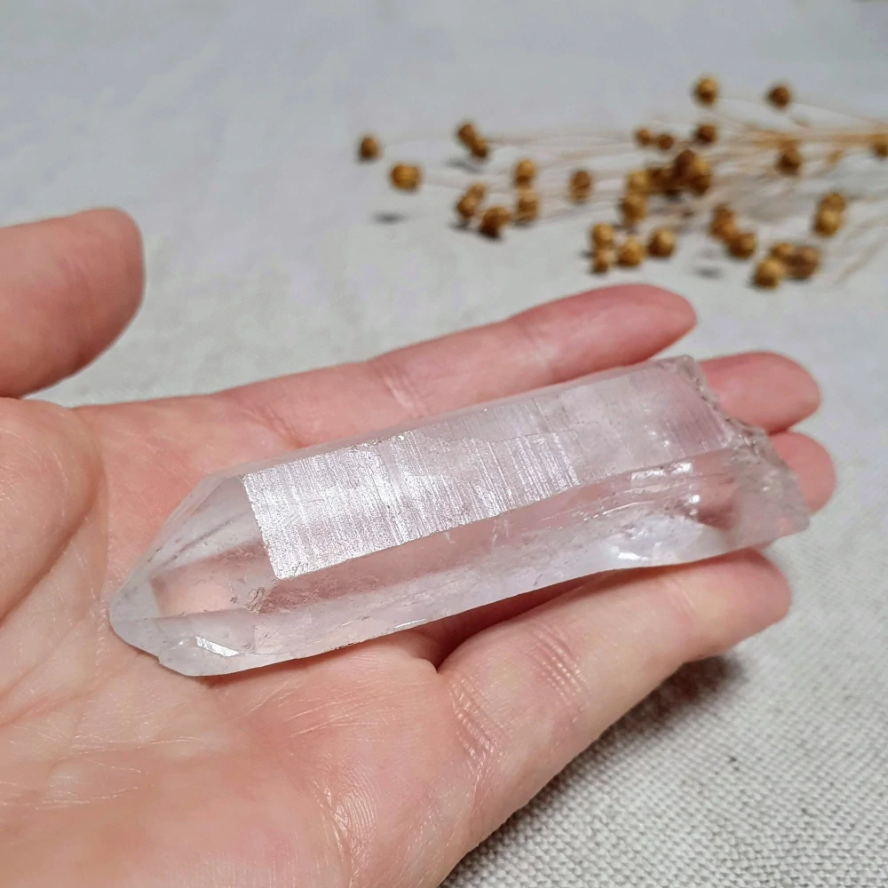Křišťál - surový mistrovský krystal v extra kvalitě z Brazílie P5. 65 g ~ Tantrická dvojice