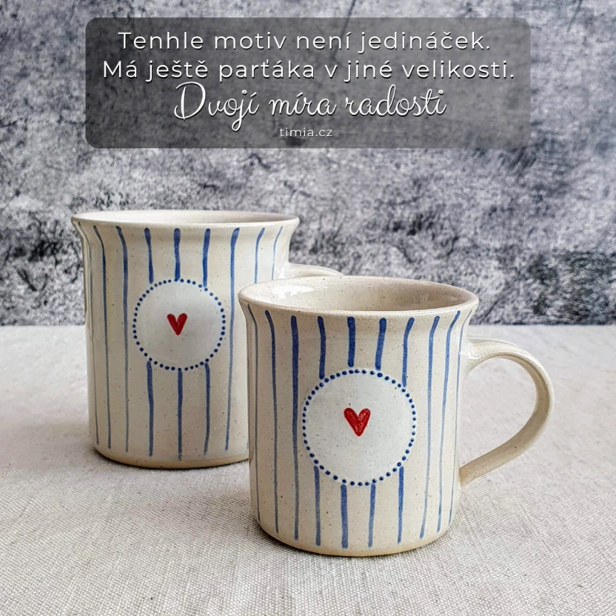 Malovaný keramický hrnek různé motivy 350 ml