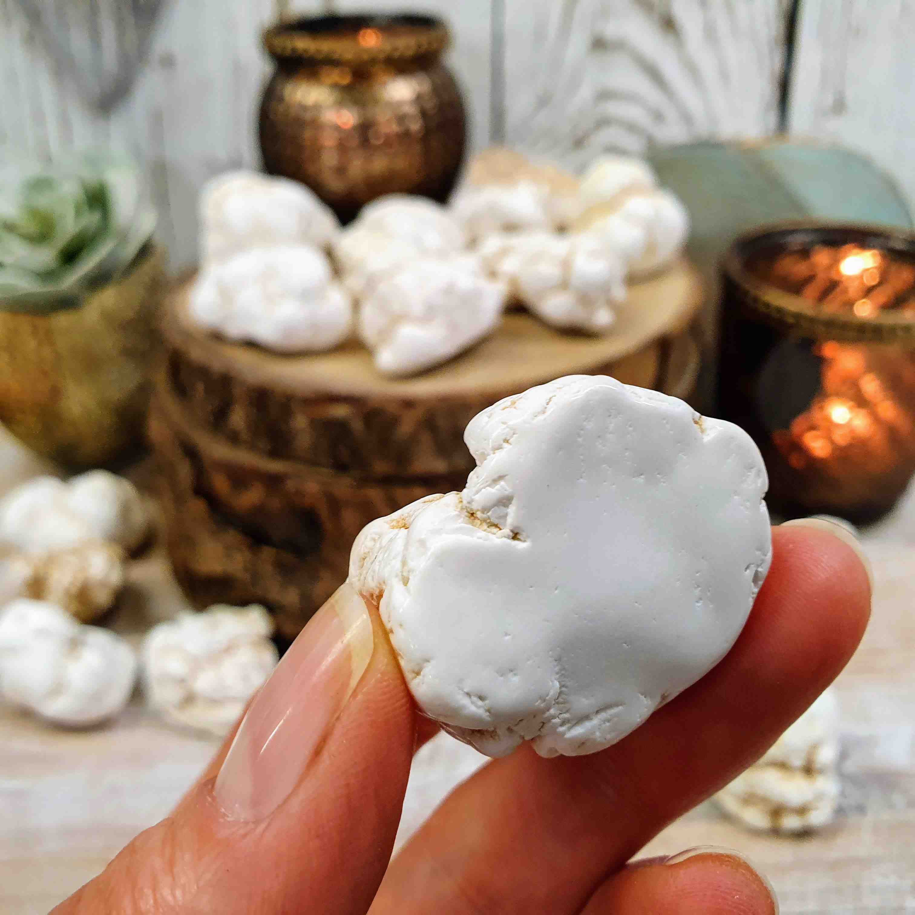 Magnezit - tromlované nugety ze Zimbabwe  27 - 37 g