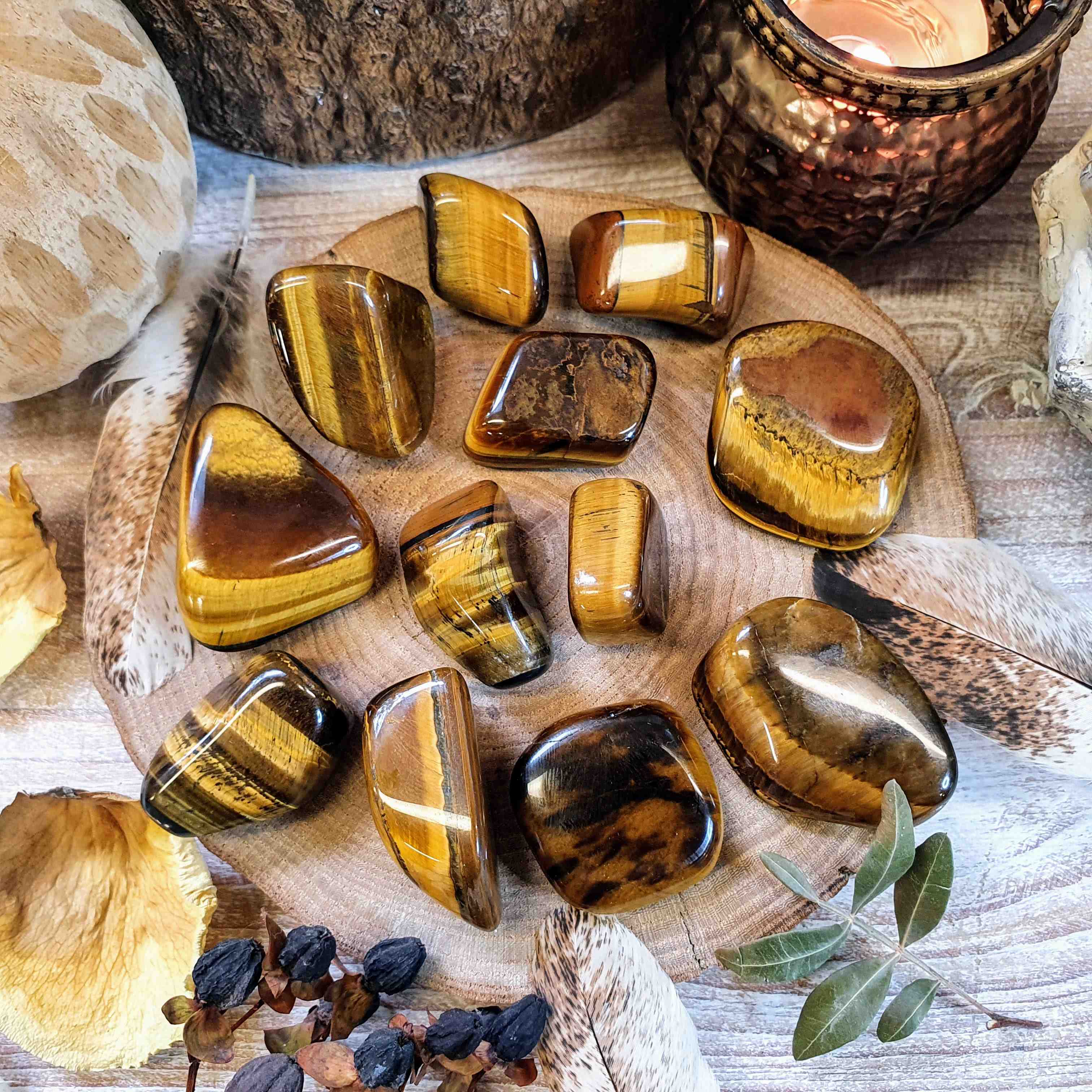Tygří oko - tromlovaný kamínek z JAR 16 - 24 g 