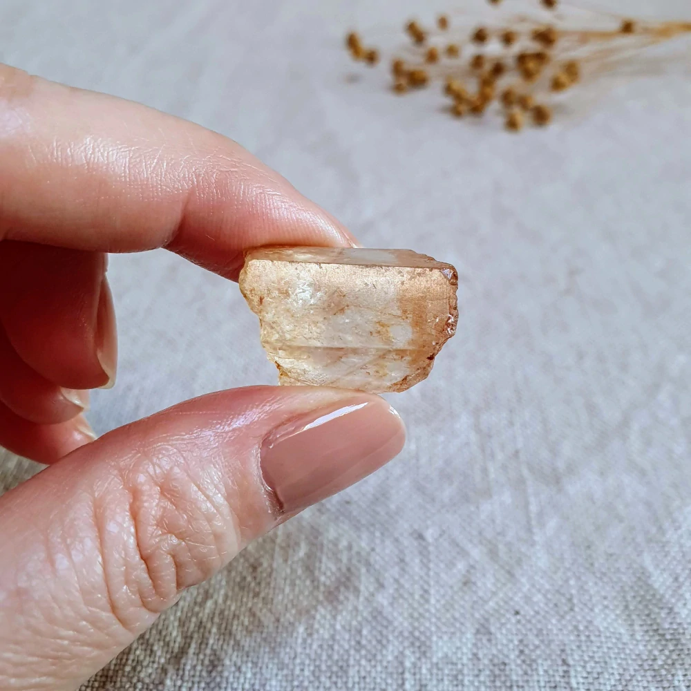 Citrín - surový neukončený krystal v extra kvalitě z Konga H. 10 g ~ Samoléčitel 