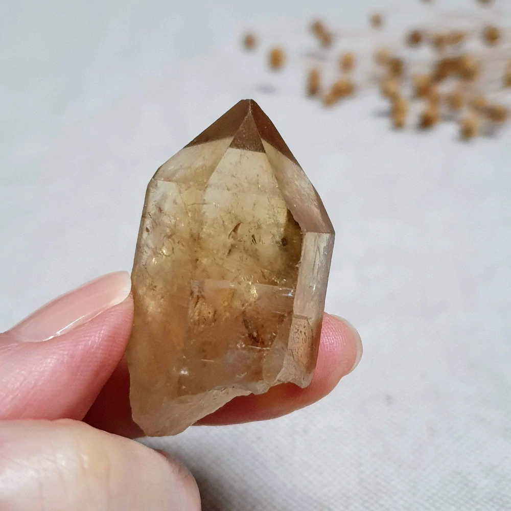 Citrín kundalini - vzácný surový mistrovský krystal v extra kvalitě z afrického Konga E. 30 g ~ Channeling + Duha + Dévický chrám + Fantom 