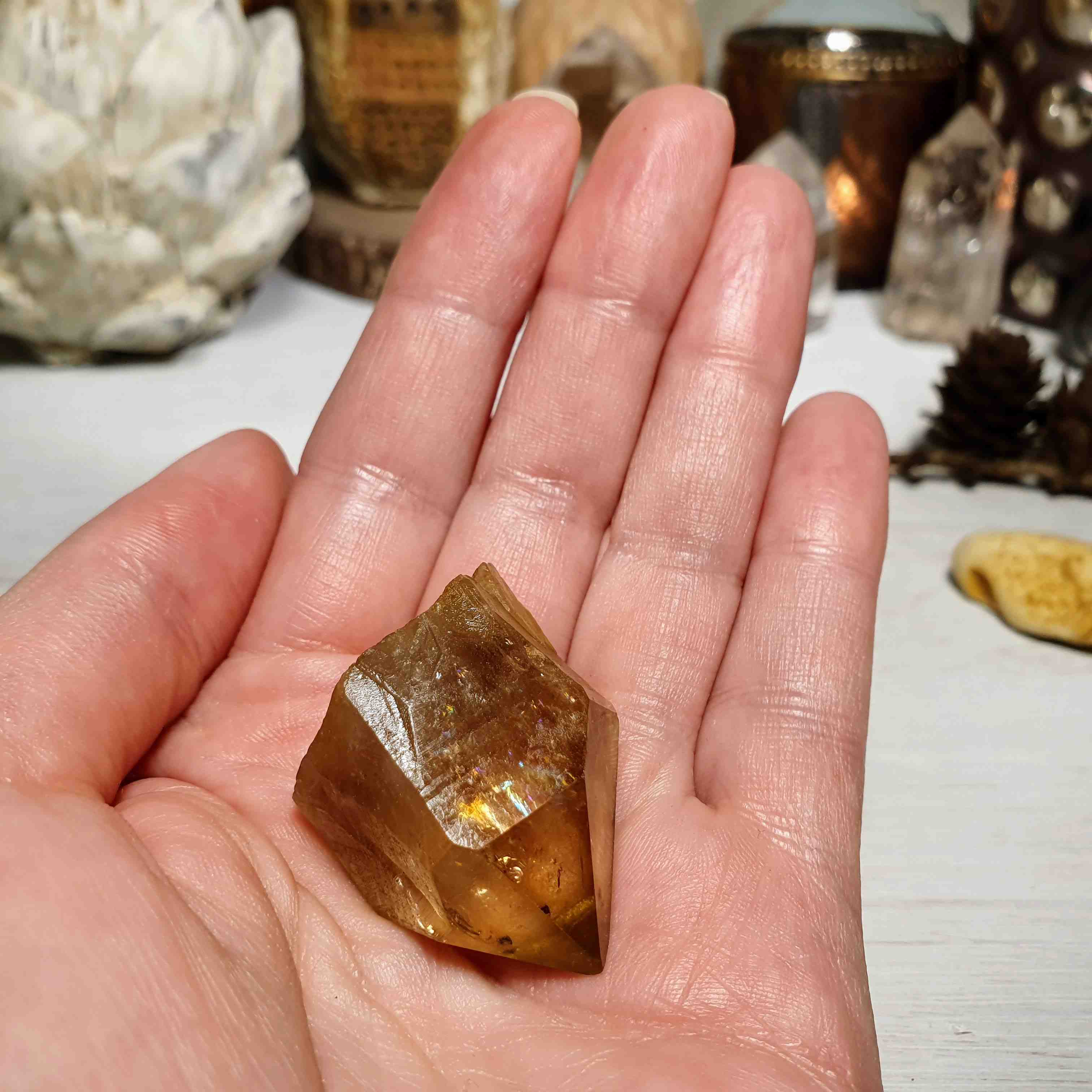 Citrín kundalini - vzácný surový krystal z afrického Konga N. 25 g 