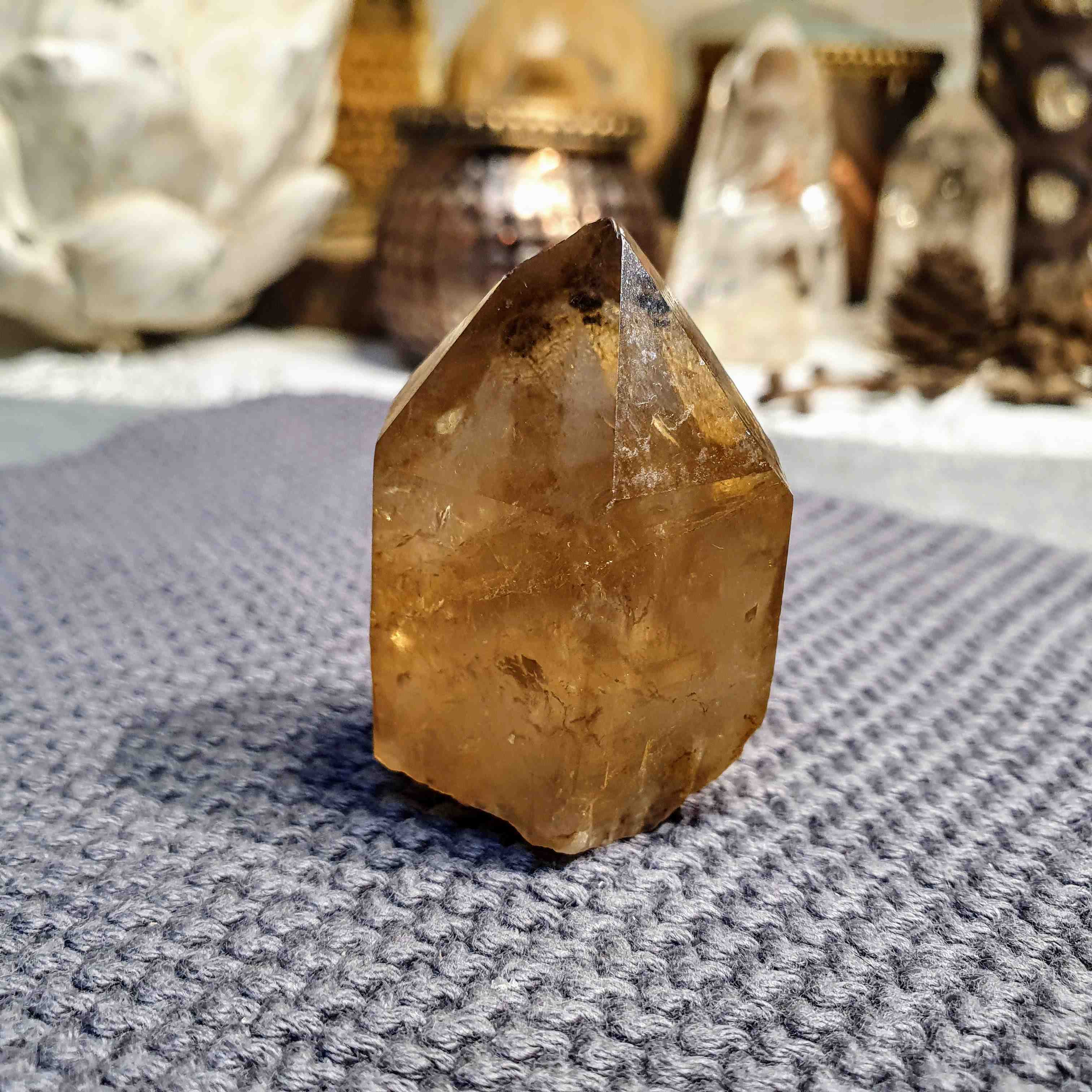 Citrín kundalini - vzácný surový krystal z afrického Konga A. 40 g