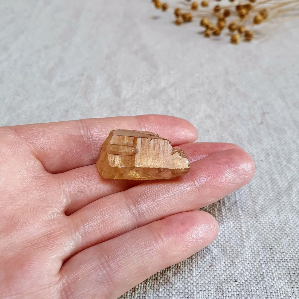 Citrín - surový neukončený krystal v extra kvalitě z Konga G. 11 g ~ Samoléčitel 