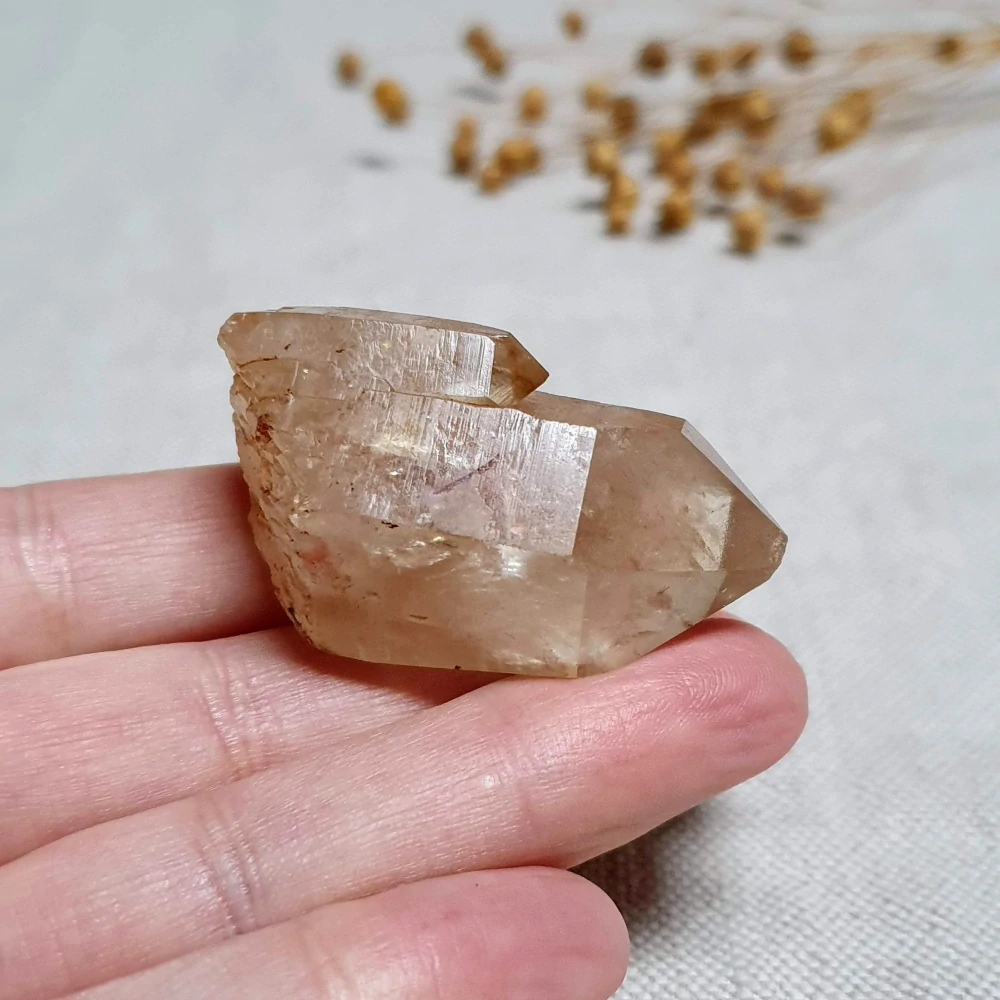 Citrín - vzácný surový mistrovský krystal v extra kvalitě ze Zambie C. 35 g ~ Samoléčitel + Dévický chrám + Duha + Delfín 