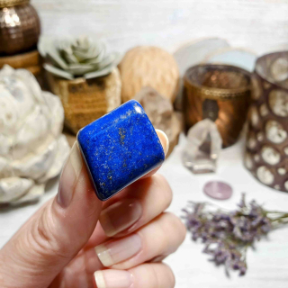 Lapis lazuli - ručně tromlovaný kámen v extra kvalitě z Afghánistánu L. 17 g 