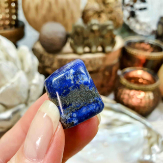 Lapis lazuli - ručně tromlovaný kámen v extra kvalitě z Afghánistánu N. 11 g 