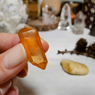 Tangerine krystal - unikátní přírodní krystal z Brazílie P. 6 g