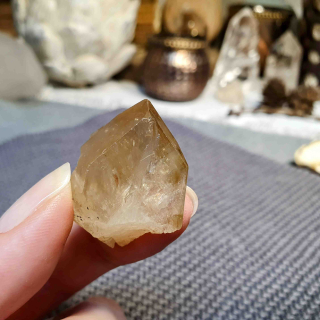 Citrín kundalini - vzácný surový krystal z afrického Konga D. 15 g