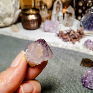 Ametystový kaktusový křemen ~ Spirit Quartz ~ unikátní přírodní krystal z JAR O. 10 g 