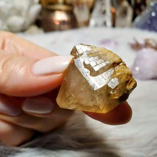 Citrín kundalini katedrála - vzácný surový Mistrovský krystal z afrického Konga I. 16 g + Fantom