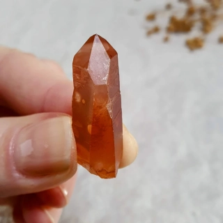 Tangerine krystal - unikátní surový mistrovský krystal v extra kvalitě z Brazílie I. 6 g ~ Isis
