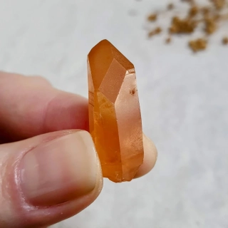 Tangerine krystal - unikátní surový mistrovský krystal v extra kvalitě z Brazílie J. 5 g ~ Okno