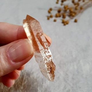 Tangerine krystal - unikátní surový mistrovský krystal v extra kvalitě z Brazílie S. 12 g ~ Elestial