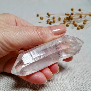 Křišťál - surový mistrovský krystal v extra kvalitě z Brazílie P5. 65 g ~ Tantrická dvojice