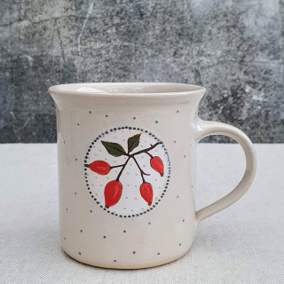 Malovaný keramický hrnek se šípkem 350 ml 