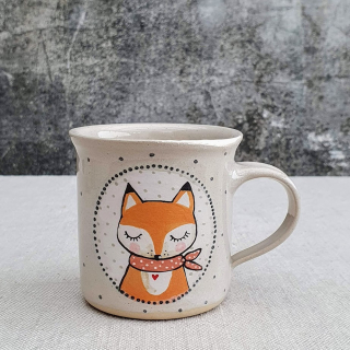 Malovaný keramický hrnek s liškou 200 ml